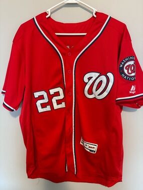 Majestic Red Authentic Collection FlexBase Jersey Patch #22 SOTO